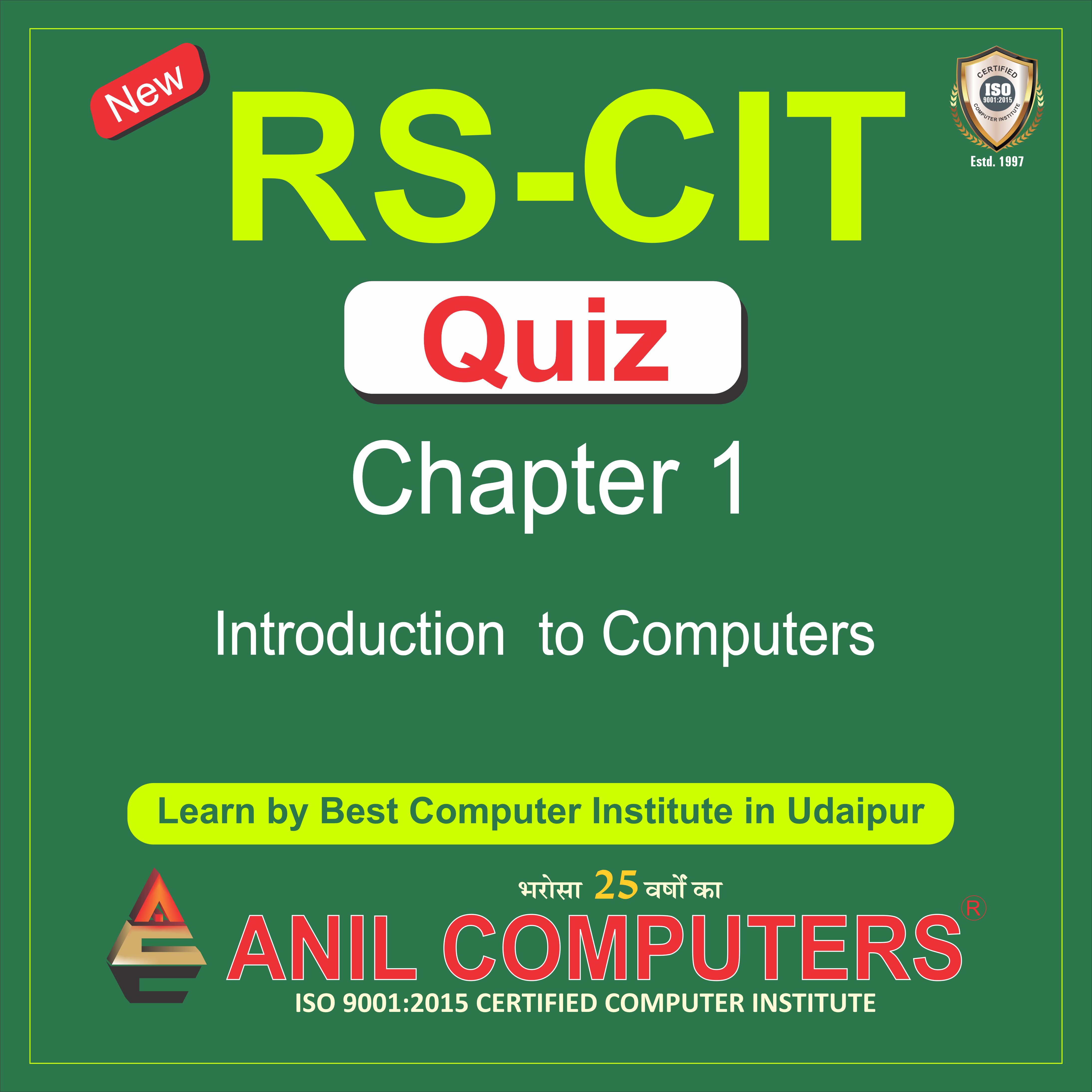 New Syllabus Introduction to computers Quiz 1