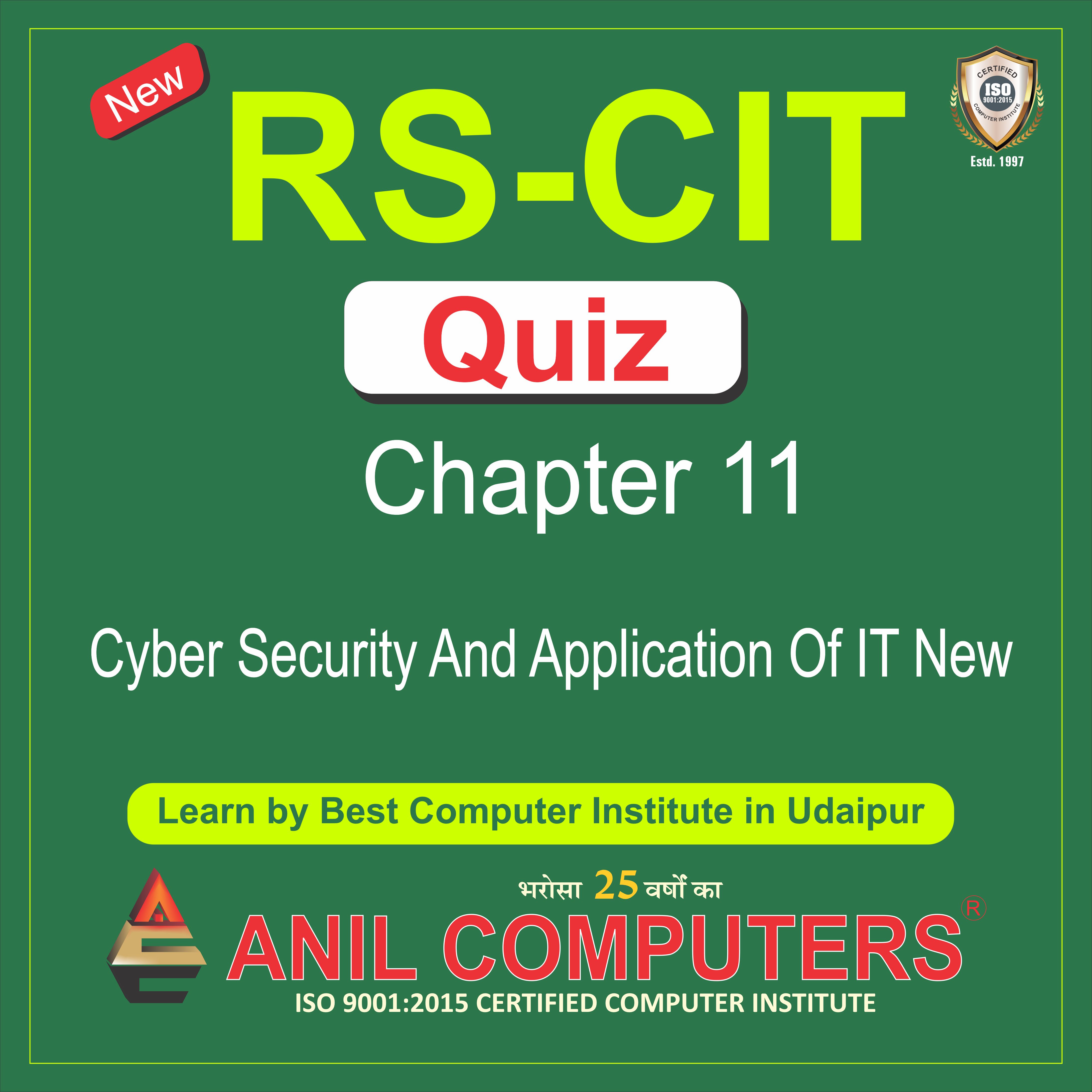 New Syllabus Cyber Security and Awareness Quiz 11