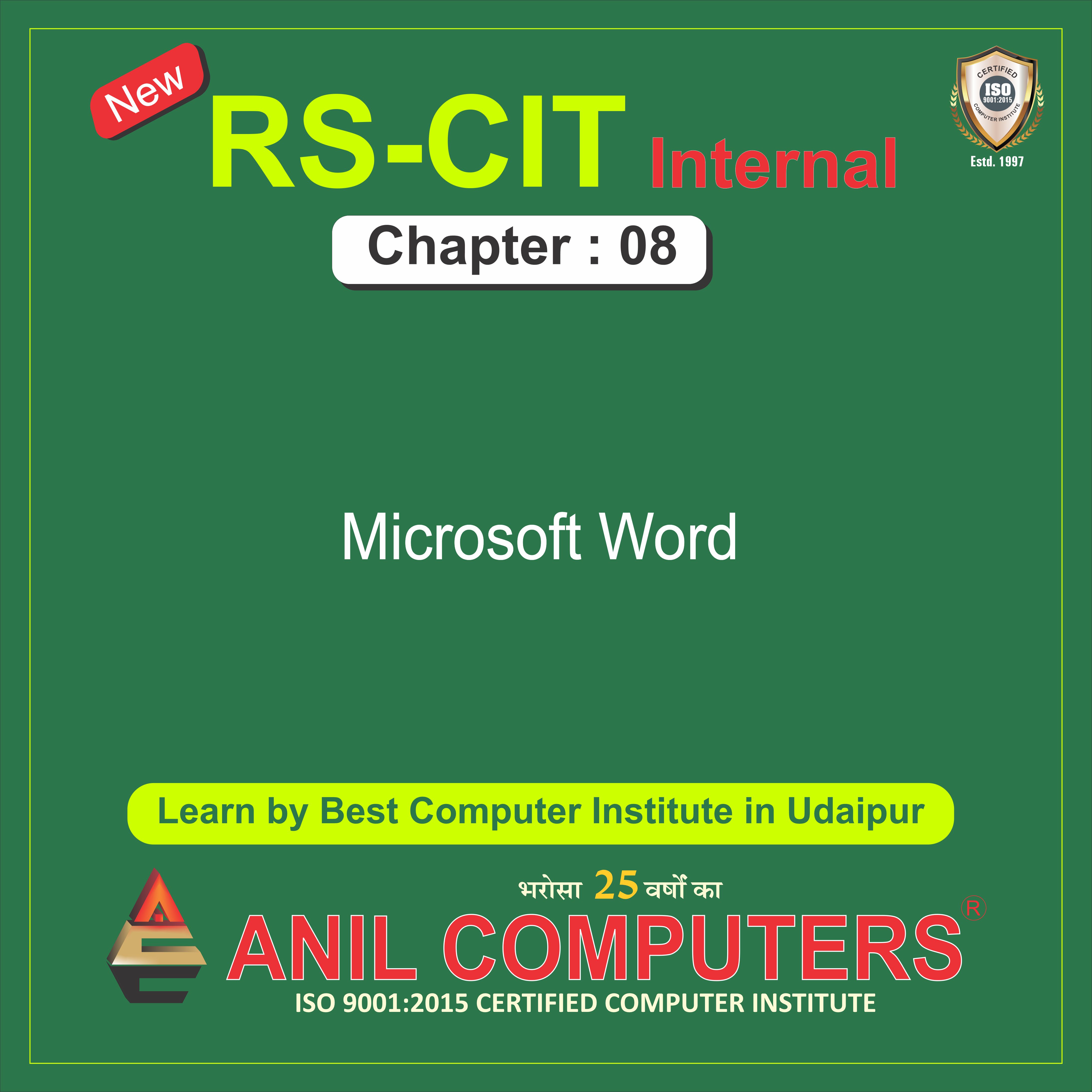 Chapter 8 Microsoft Word New