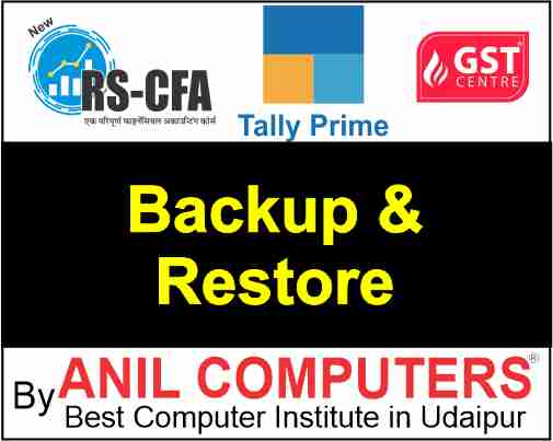 Tally prime backup restore  Quiz