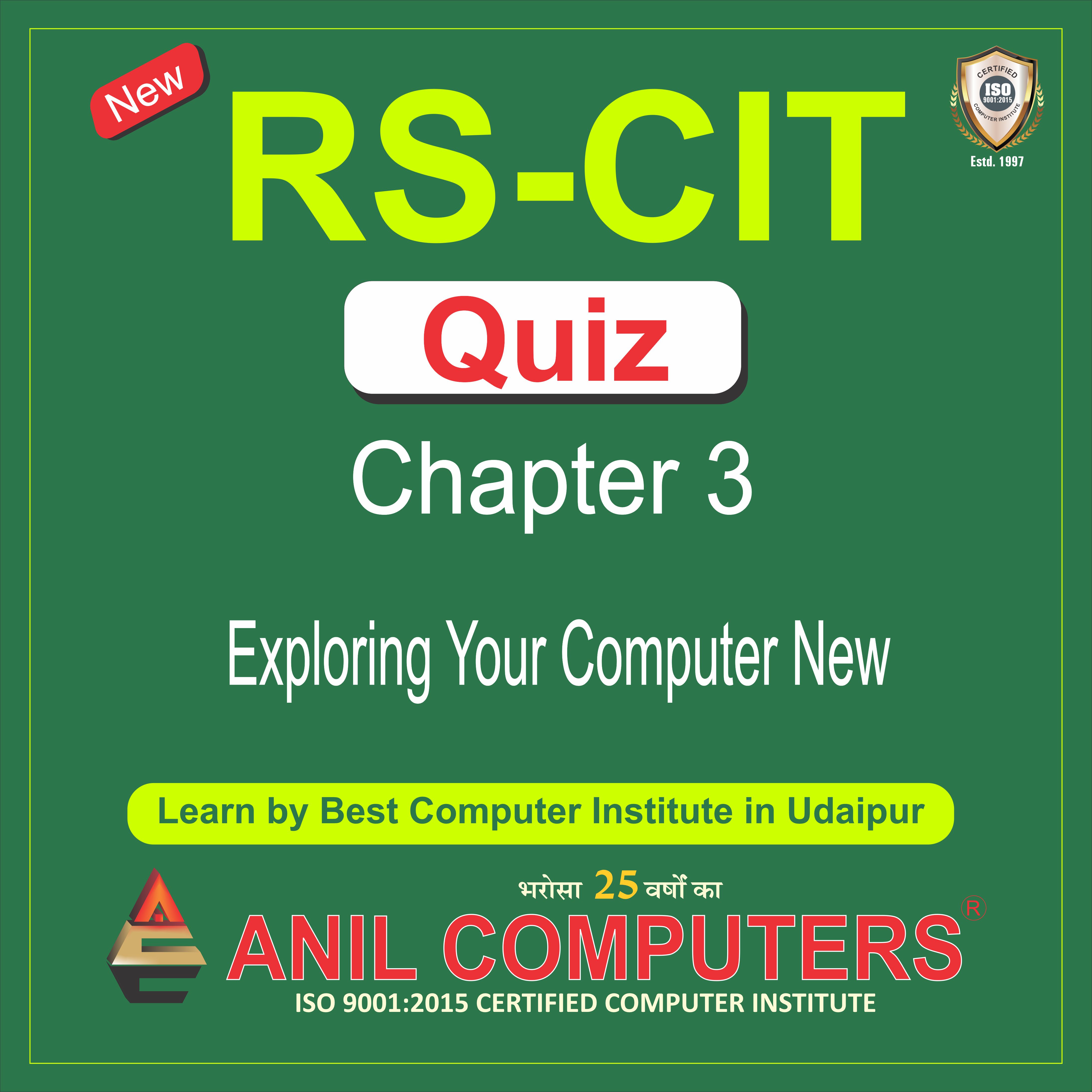 New Syllabus  Exploring your Computers Quiz 3