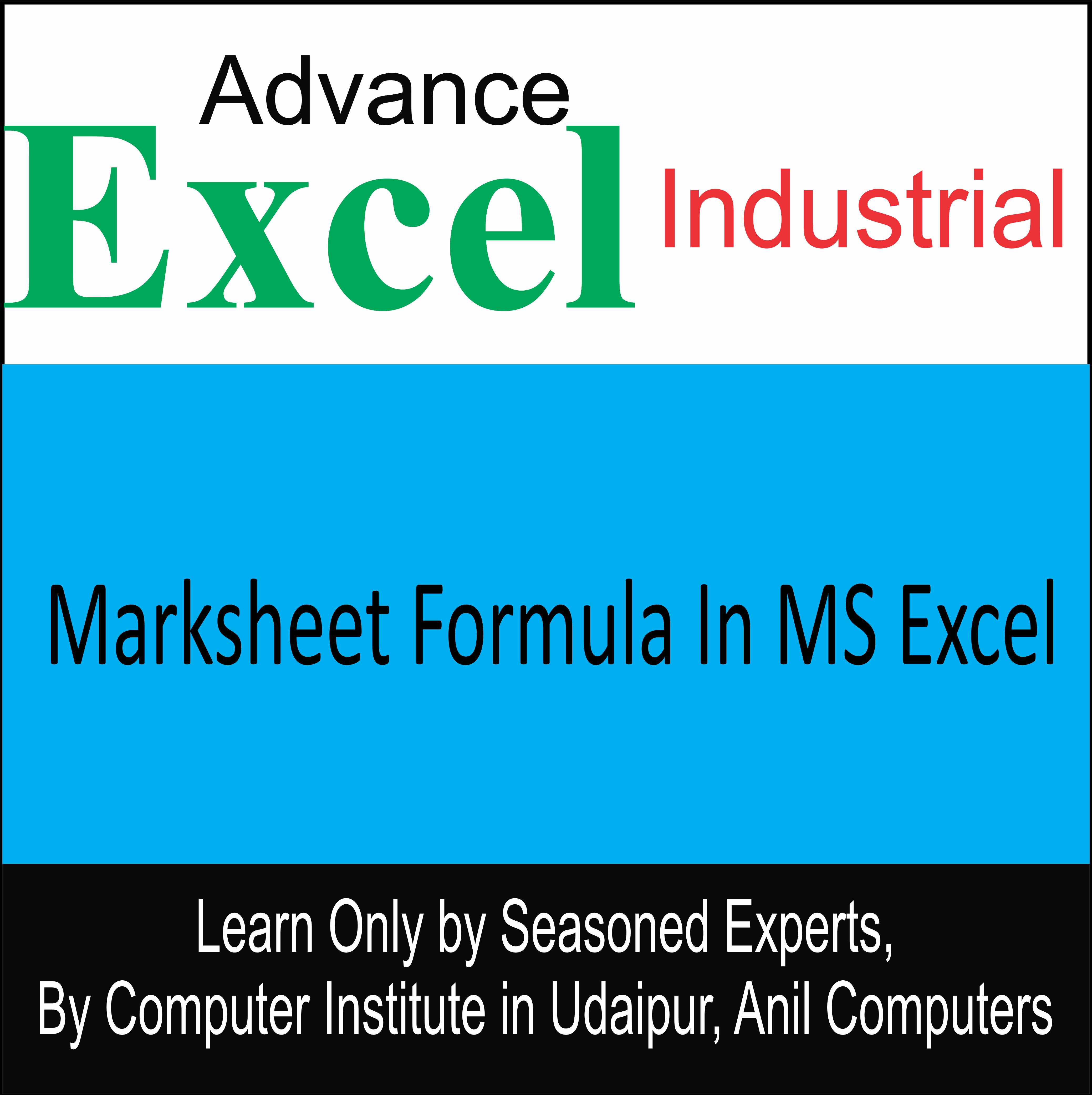 Marksheet Formula In MS Excel