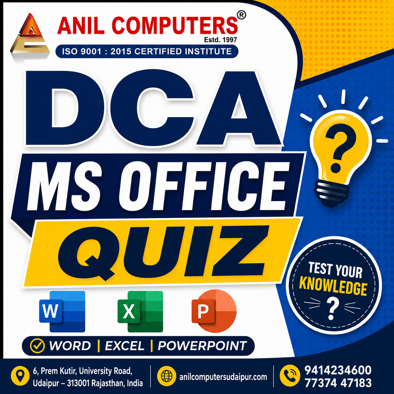 DCA MS Office Quiz