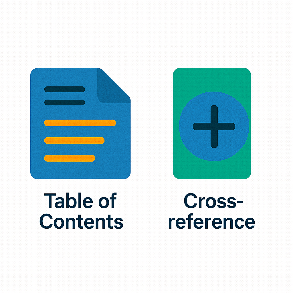 Table of content & Cross-reference