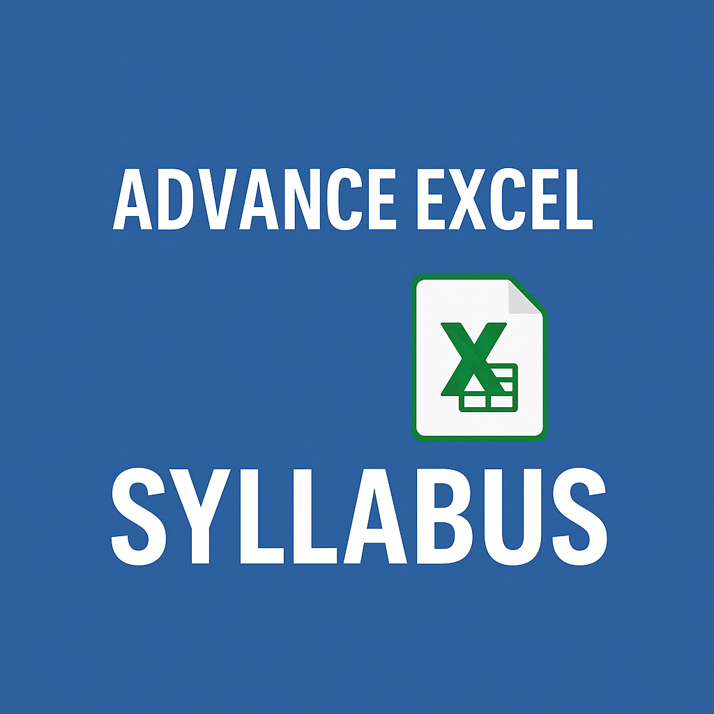 Advance Excel Syllabus