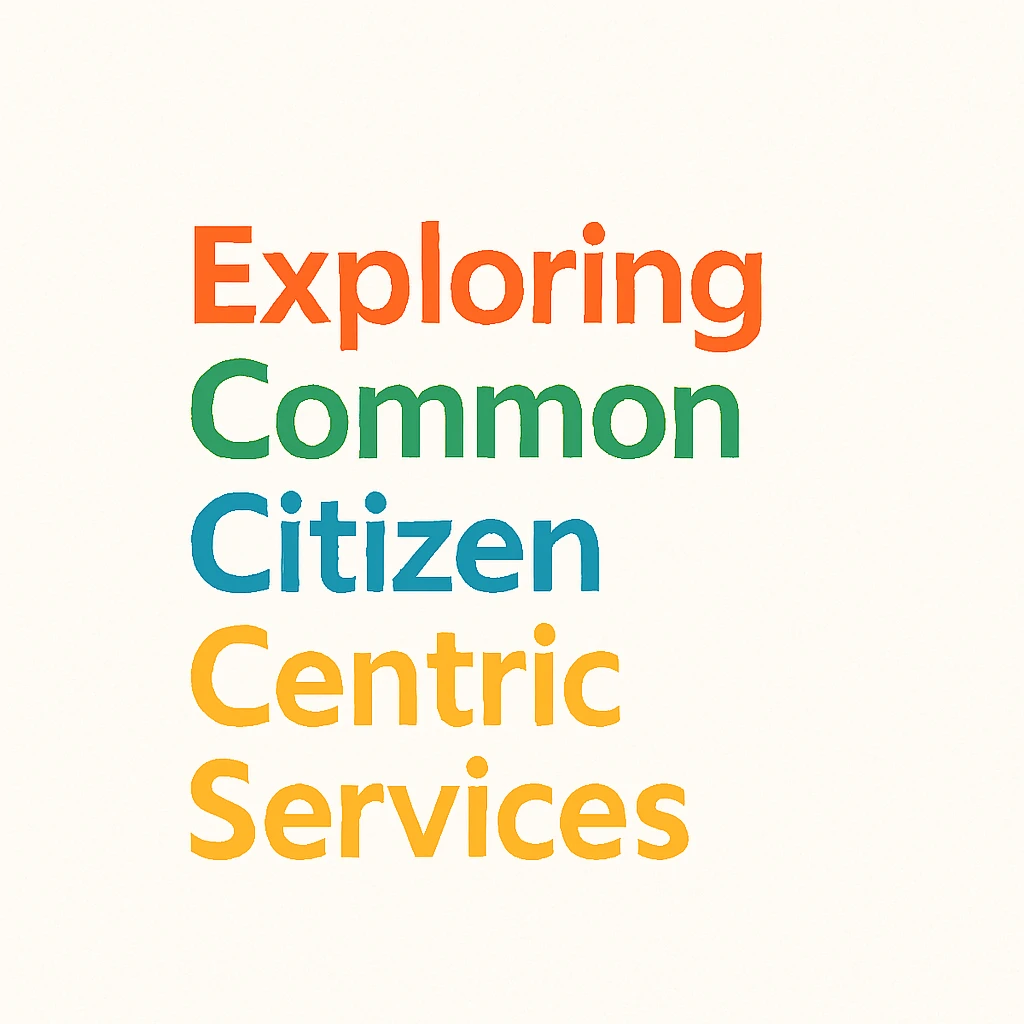 Exploring Common Citizen Centric Services 14